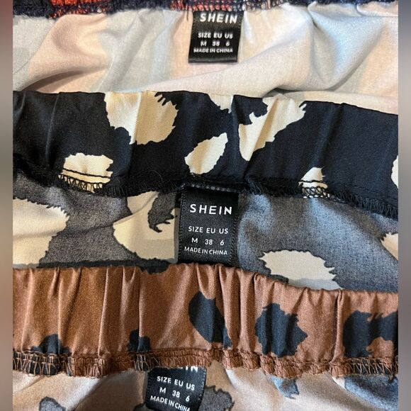 SHEIN Summer Flowy Skirt Set bundle Size Medium (6) animal print daywear - Picture 2 of 12